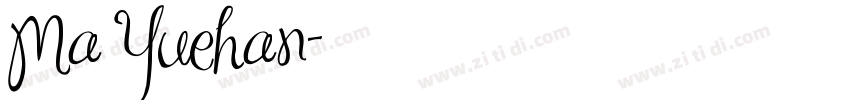 Ma Yuehan字体转换